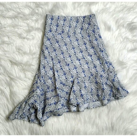 Anthropologie Maeve Shorts 10 Ruffle Pinapple High Rise Tropical Summer Vacay - Picture 7 of 10